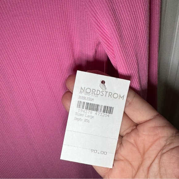 SKIMS Soft Lounge Long Sleeve Maxi Dress in Bubble Gum Pink - Picture 6 of 10